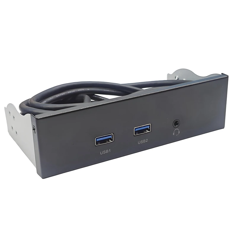 USB3.2 GEN1 Floppy Drive Slot HD-AUDIO Audio Front Panel 5.25Inch Optical Front Panel Support 2X USB3.0 + 1X Audio 3.5Mm