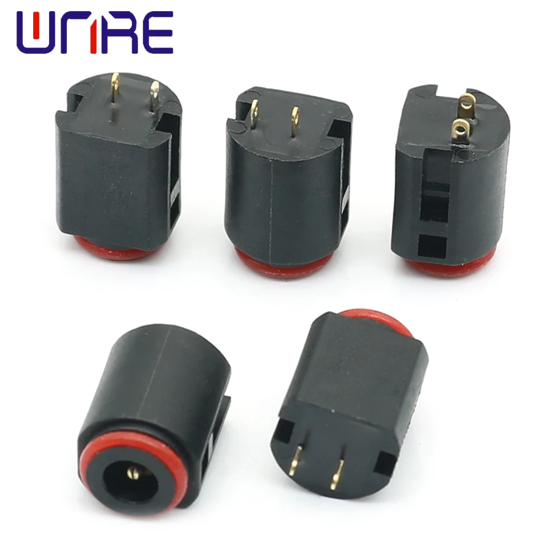 DC-35135-118 Two pin Connector Black DC Power Socket Jack Interface Monitor Adapter Socket Converter Head Interface