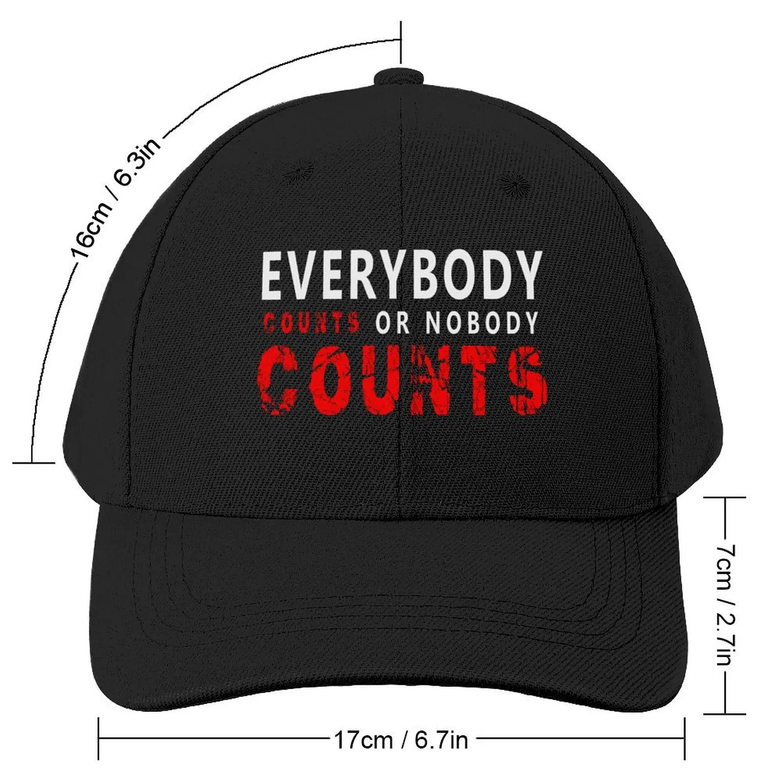 Everybody counts or nobody counts - Detective bosch Baseball Cap Military Cap Man Bobble Hat Girl'S Hats Men's