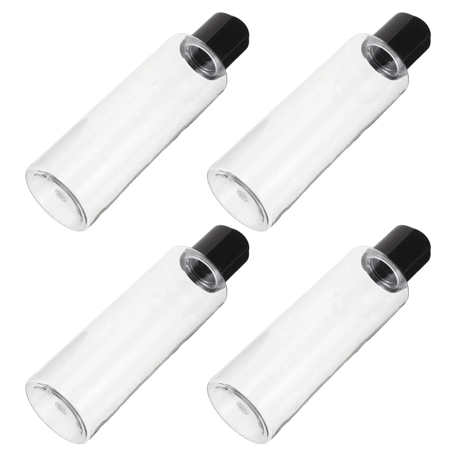 3Piece Reusable Clear Plastic Bottles Leak Proof Design Travel Dispensing Set 200Ml with Funnel Labels for Shampoo Lotion