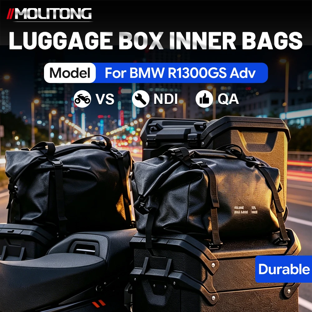 For BMW R1300GS R1300GSA Adventure Motorcycle 3PCS Waterproof Side Box Inner Luggage Storage Bag Set Kit