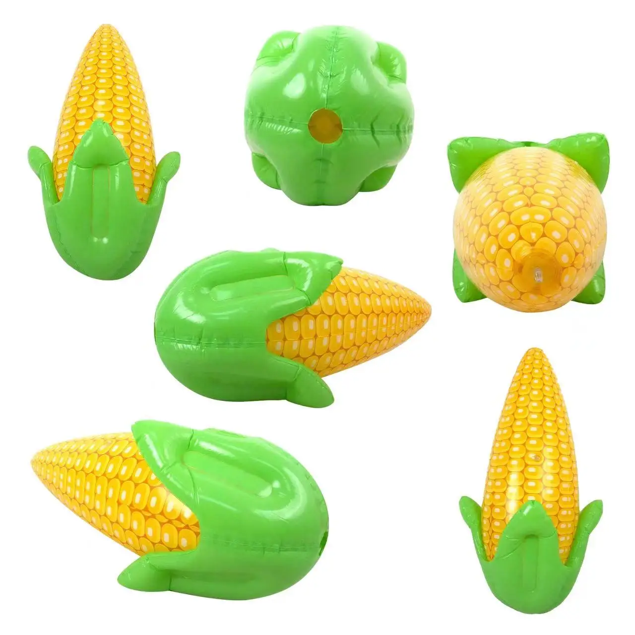 62cm Large Inflatable Corn Thicken PVC Artificial Corn Cob for Hawaii Party Swimming Pool Decoration Novelty Kids Carnival Gifts