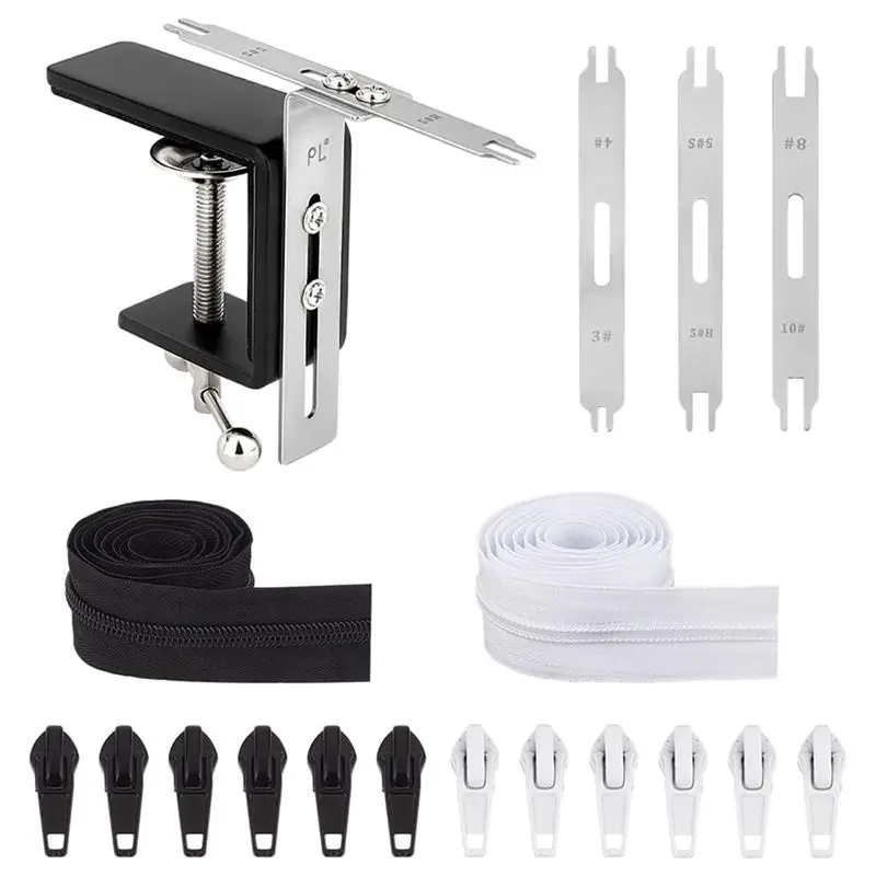 

Zipper Tool Sets 2 Pcs Sewing Zippers By The Yard For Sewing Coats DIY Zipper For Tailor Sewing Crafts-A57M