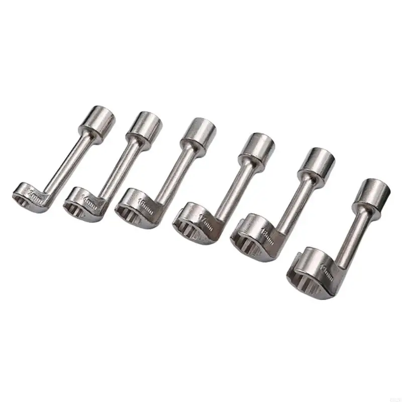 652F Profesi Bahan Bakar Profesi Penghapusan Line Injector Socket Wrench Set 12mm-19mm