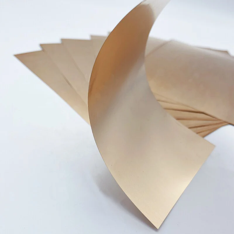 Thick 0.05-0.8mm Qbe2.0 High-hardness Length 1Meter Super Elastic C17200 Beryllium Bronze Strip Band