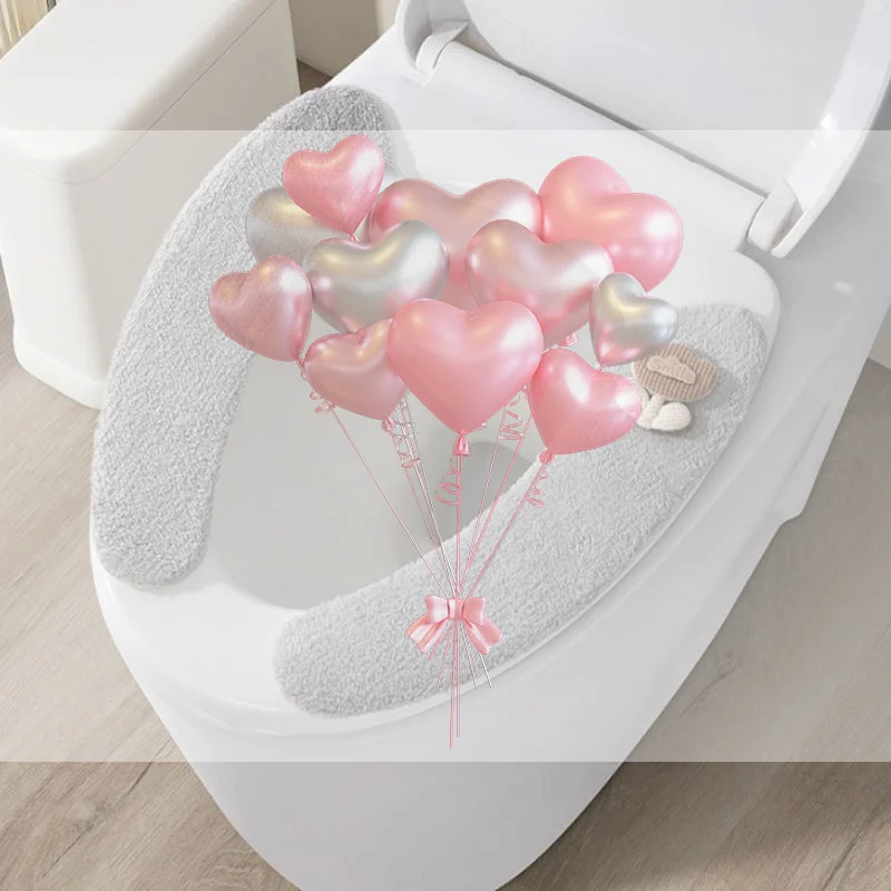 

Плюшевая теплая толстая мягкая накладка на сиденье унитаза, нескользящая, мягкая подушка для унитаза, аксессуары для ванной комнаты