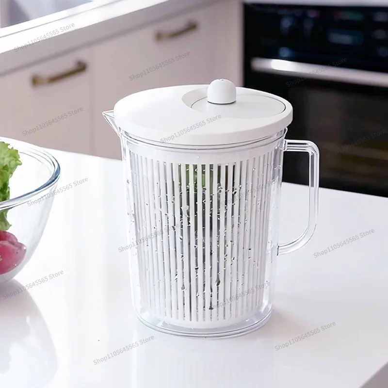 For vegetable dehydrator Household salad dryer Kitchen washing drain basket Manual dehydrator