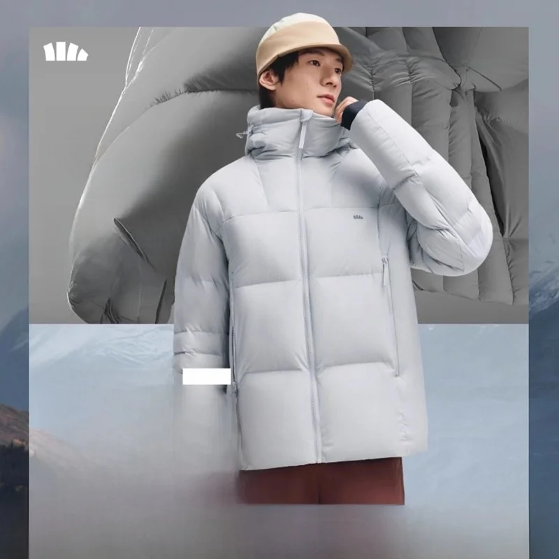 

Водонепроницаемая мужская пуховая куртка Ban Xia HD: Новая, теплая, ветрозащитная, пушистая, машинная стирка, для активного отдыха