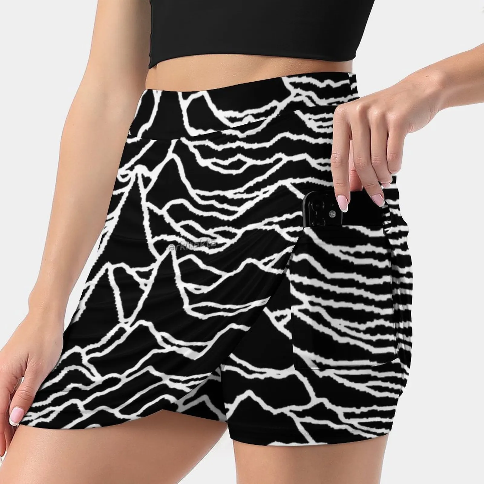 Unknown Pleasures Women's skirt Y2K Summer Clothes 2022 Kpop Style Trouser Skirt With Pocket Unknown Pleasures Music Disk Album