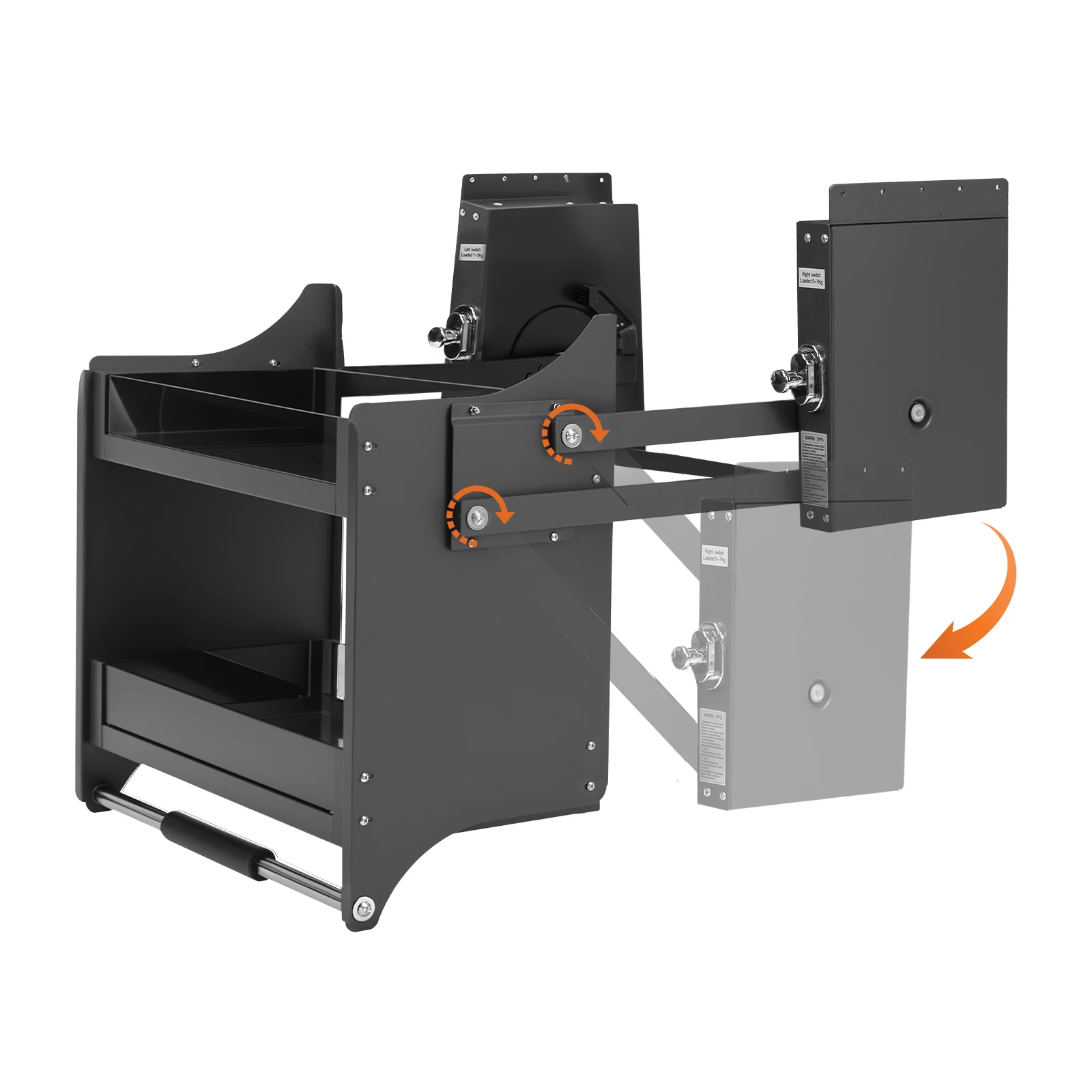 

Двухслойная выдвижная полка, органайзер для шкафа, верхний кухонный настенный органайзер для хранения