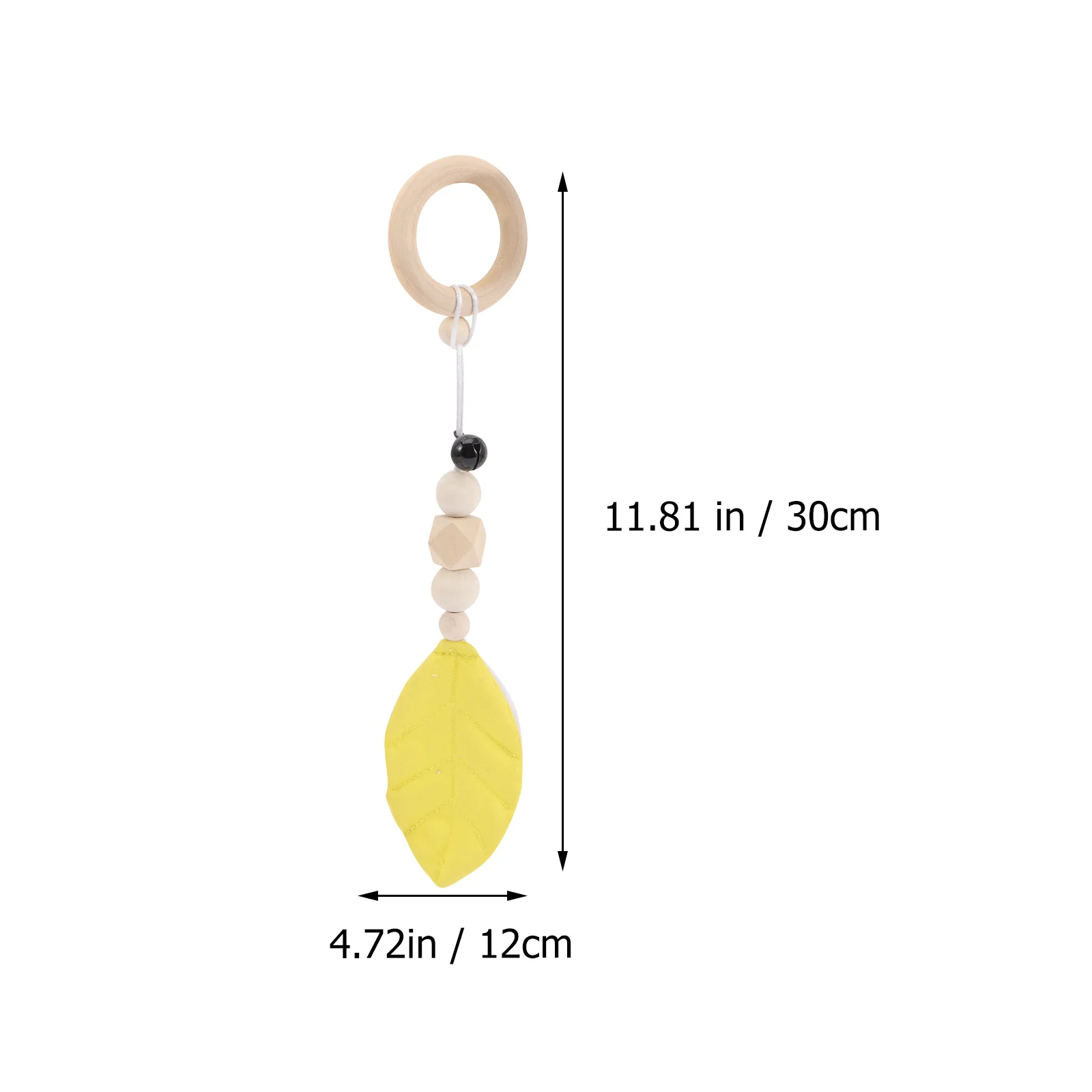 4개입 걸이형 나무 장식 활동 감각 발달 유모차 보육용 액세서리 장난감 감각 장난감
