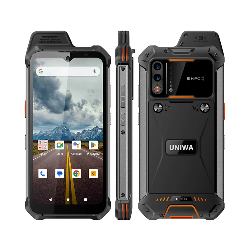 UNIWA W999 Rugged Smartphone IP68 Waterproof Smart Walkie Talkie Helio G99 Chip 8GB+128GB 6.3“FHD 5000mAh Andriod 13 Cell Phone