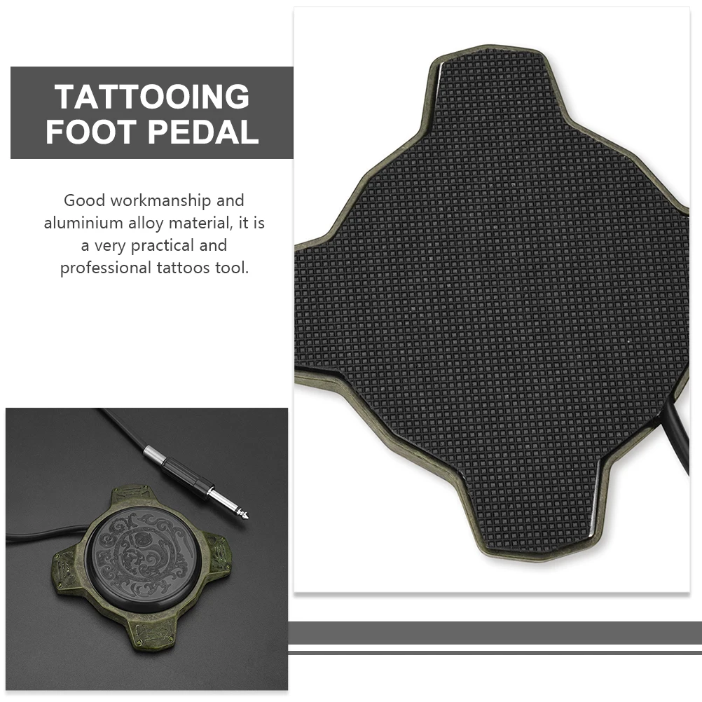 

1pc Foot For Tattooing Aluminium Alloy Tattoos Machine Accessories Stainless Steel Footswitch Pedal For Tattoos