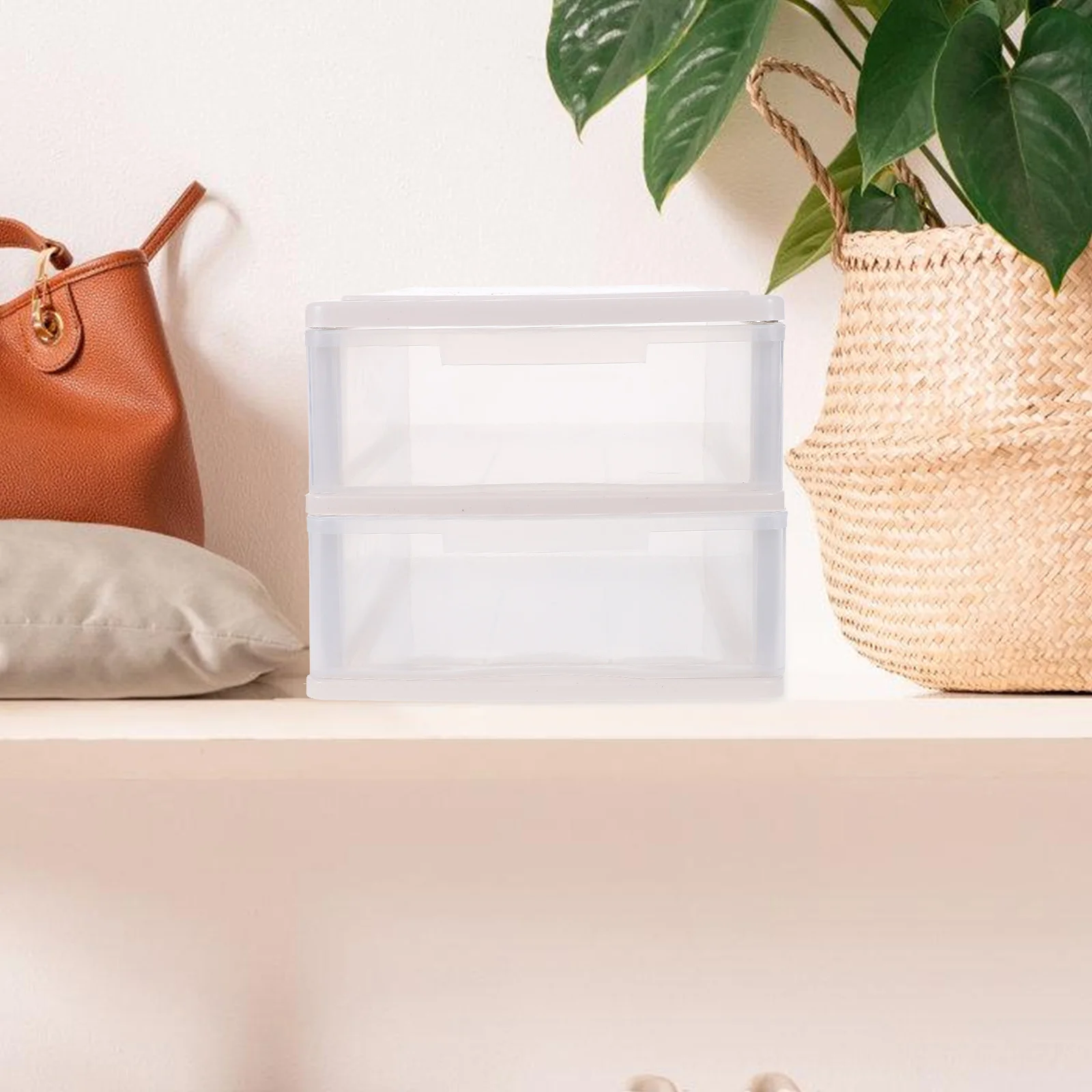 Desktop Drawer Organizer Transparent Stackable Storage Box For Office Supplies Sundry Makeup Home Desk