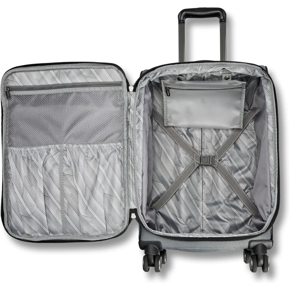 Zweiteiliges erweiterbares Soft-Side-Gepäckset mit Spinnerrädern, Graphit