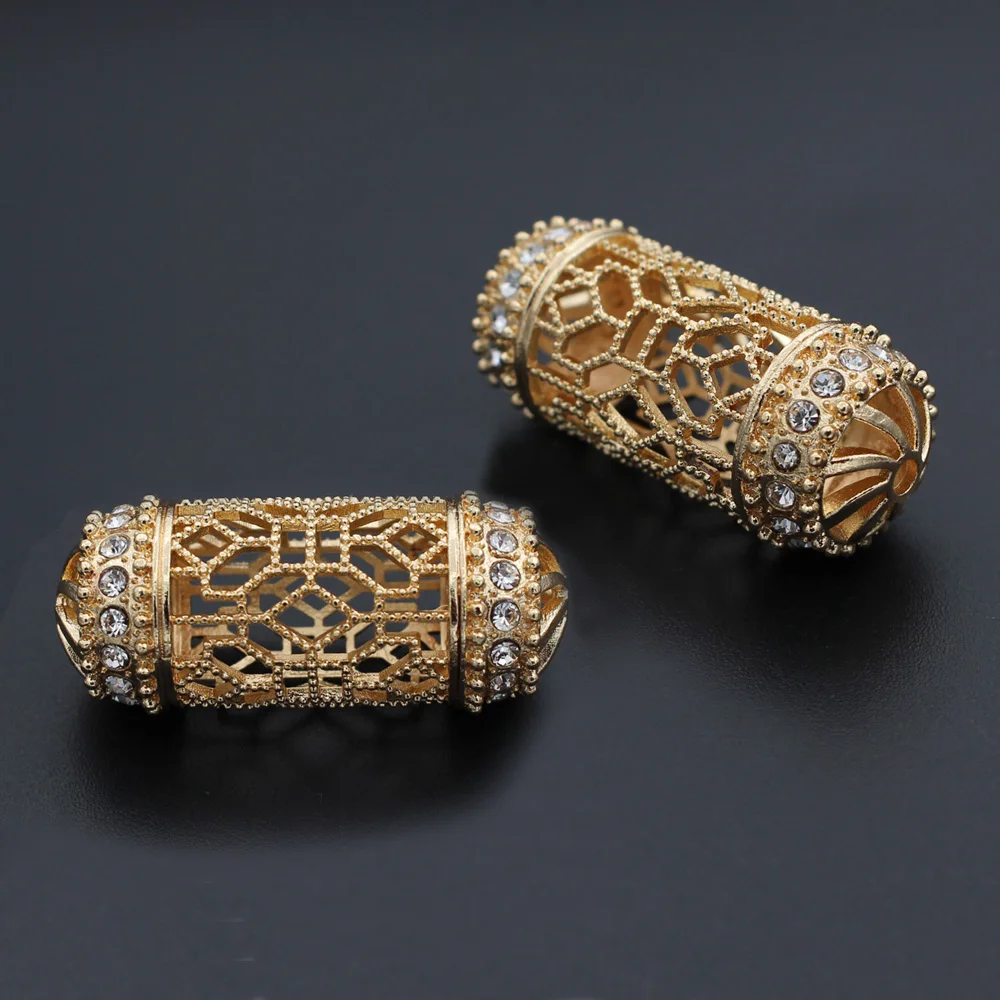 10pcs Gold Color Crystal Nigerian African Beads For Women Bridal Dubai Indian stone Necklace Earrings Wedding Party Jewelry Set view 5