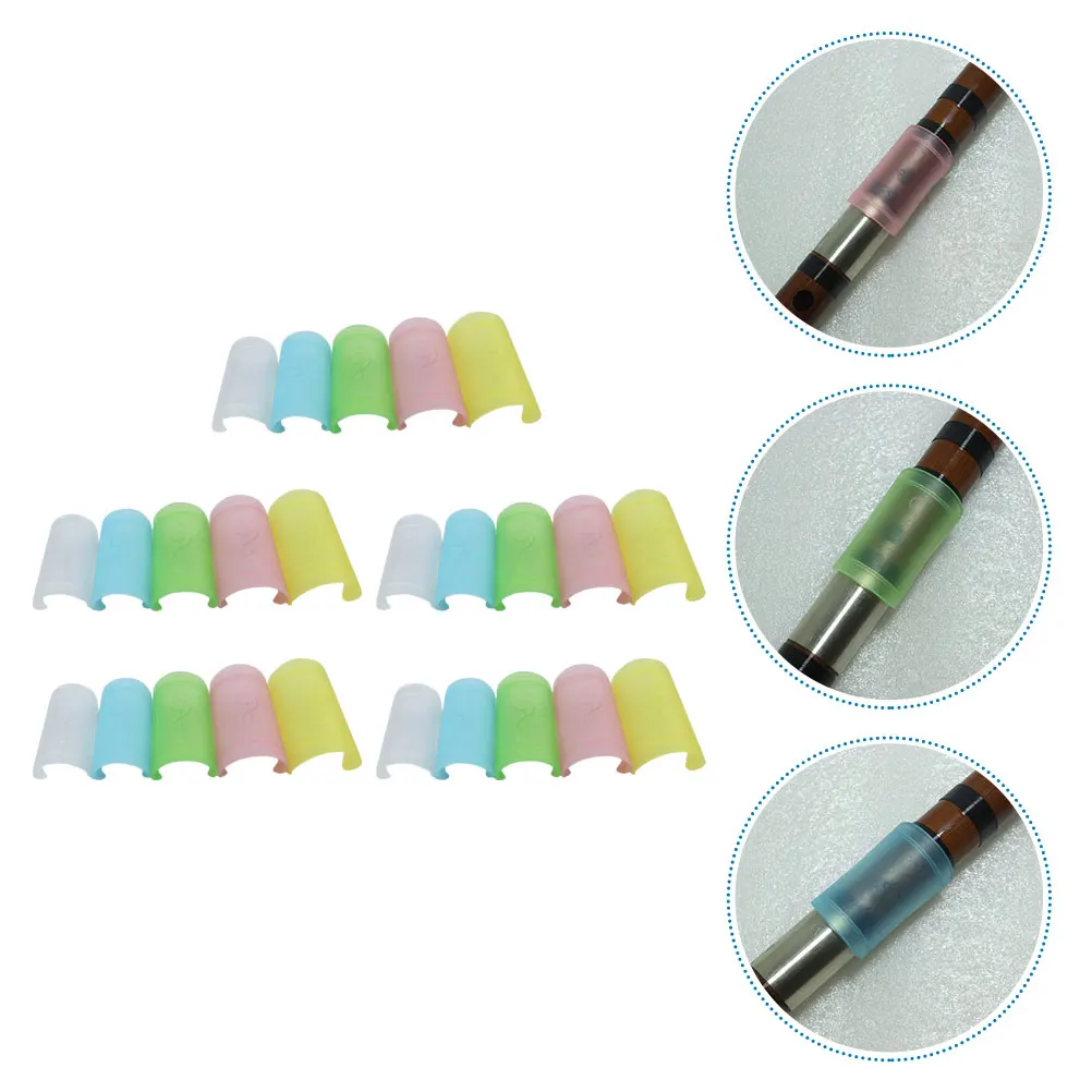 

25 Pcs Protectors Plastic Lightweight Durable Protective Covers For Long Flute Life Easy Install Remove Practical Flute Films