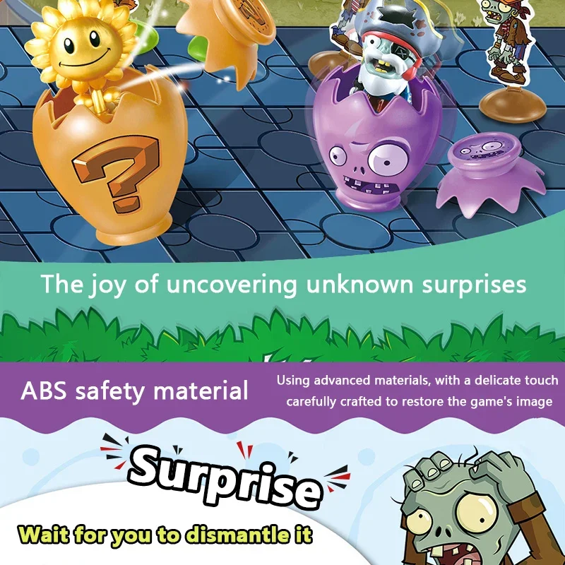 Echte 12-Stil-Pflanzen VS Zombies 2 Überraschungsbox-Glas-Set Spielzeug Peashooter Sonnenblume Pharao Zombie-Spiel Figur Puppe Kinder Geschenke – Detail 3