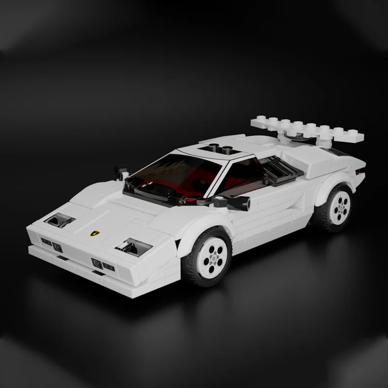

270 шт. City Champion MOC Countach суперкар DIY модульные блоки модель, креативная сборная игрушка, детский коллекционный подарок