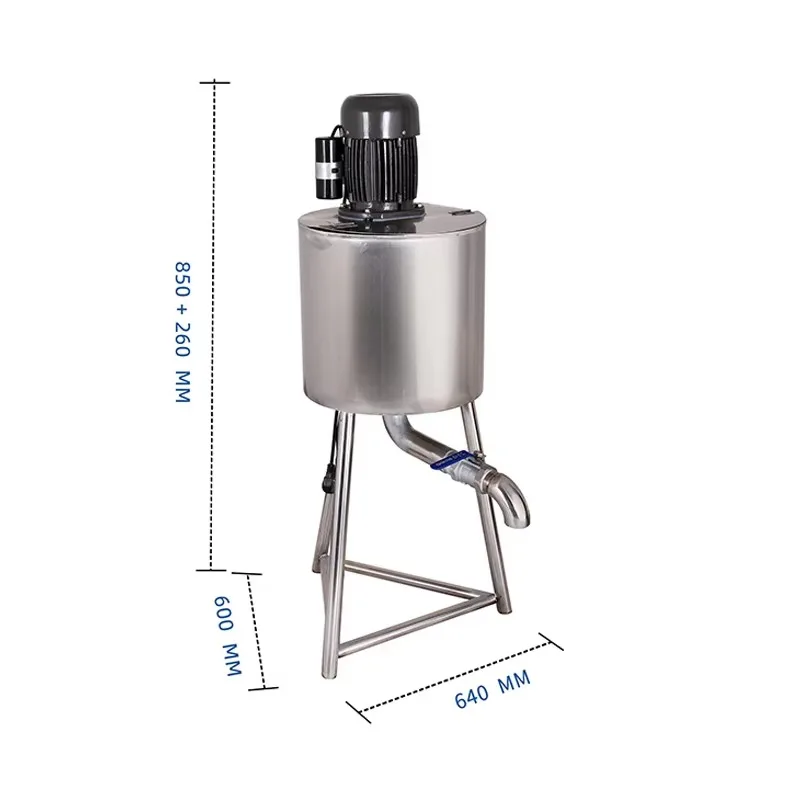 Commercial Ice Cream Bulking Mixer 304 Stainless Steel High Speed Mixing Machine for Ice Cream Raw Material Processing