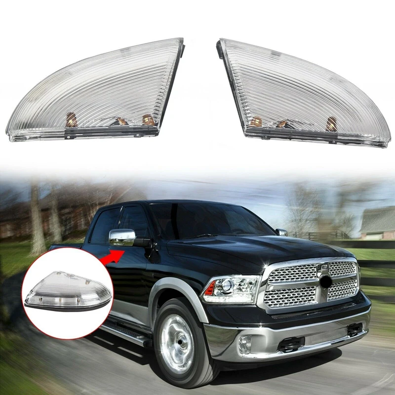 Car Front Side Mirror Turn Signal Light Lamp 09-14 For Dodge Ram 1500 & 10-14 2500 68064948AA