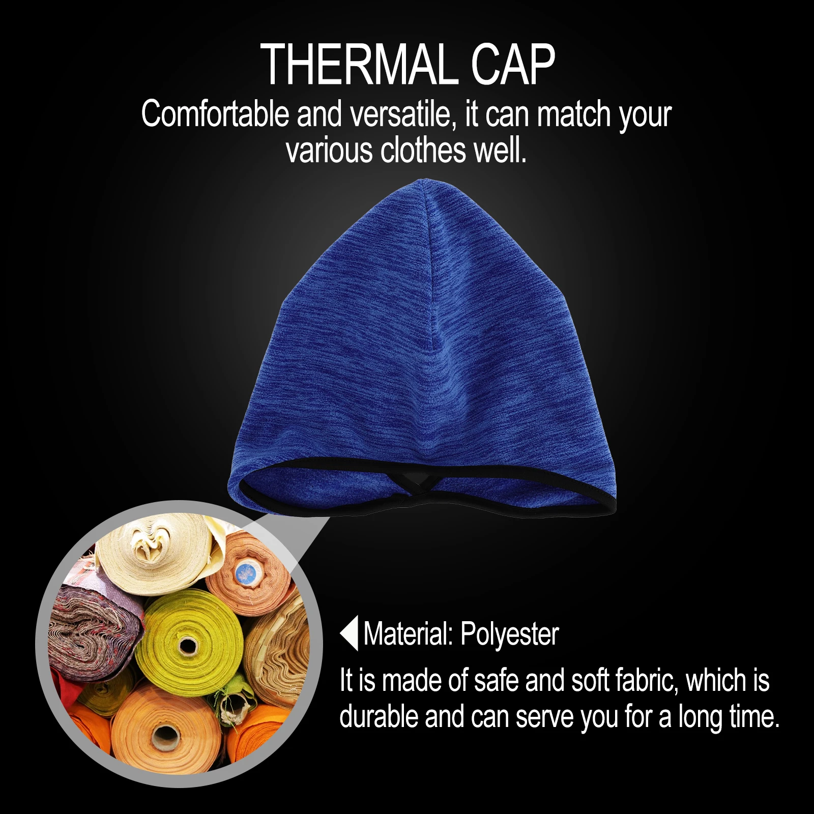 

Thermal Beanie Hats Windproof Women Riding Cap Skiing Cycling Hat Warm Ear Protection Winter Mountaineering Scarf
