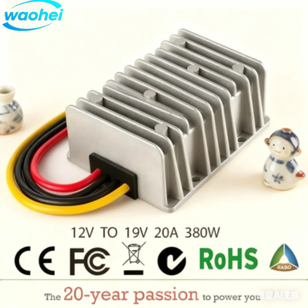 

12V TO 19V 24V 3A - 20A Step Up Boost DC DC Power Converter Charger Stabilizer Voltage Output Power Supply Module for Car ROHS