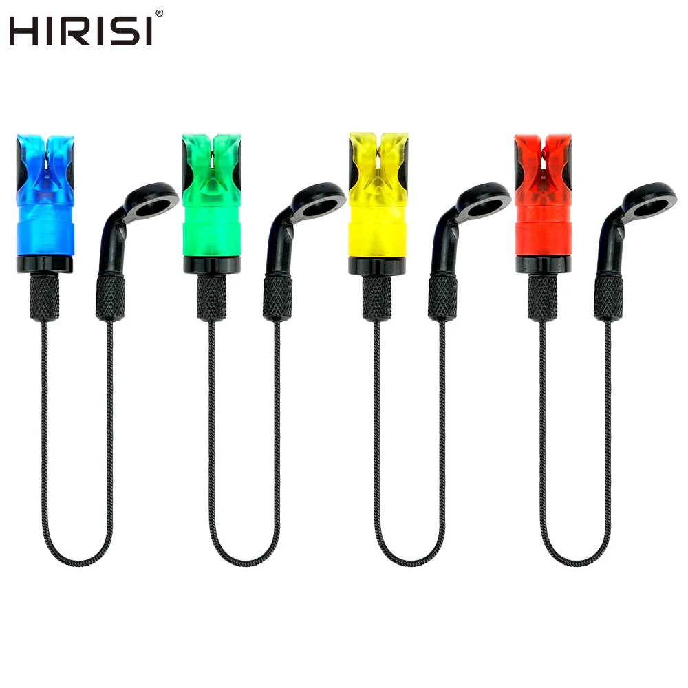Hirisi 1 Stück Karpfenangel-Swinger Mehrfarbiger Karpfenangel-Feeder Angelköder-Alarm Swinger LED-Anzeige Elektronisches Angelzubehör