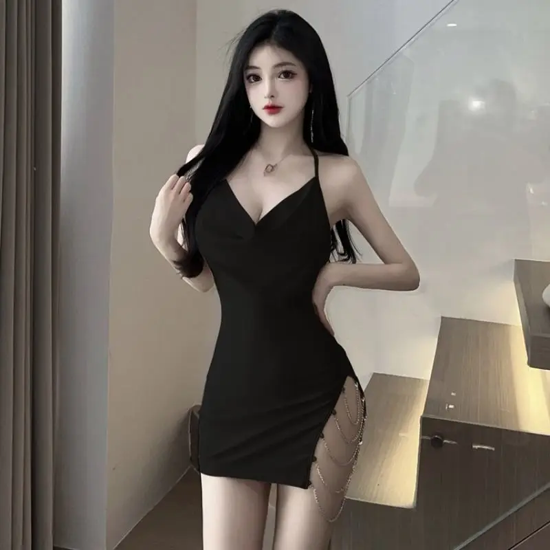 Transparentes Kleid, sexy Dessous, rückenfrei, Uniform, kurzer Rock, Leidenschaft, Versuchung, Nachthemd, Sekretärin, Tasche, Hüfte, Lolita, Nachtclub-Kleidung