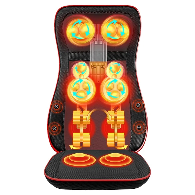 Multifunctional Intelligent Kneading Massage Cushion Home Use Cervical Spine Shoulder Neck & Waist Massager Mattress Chair