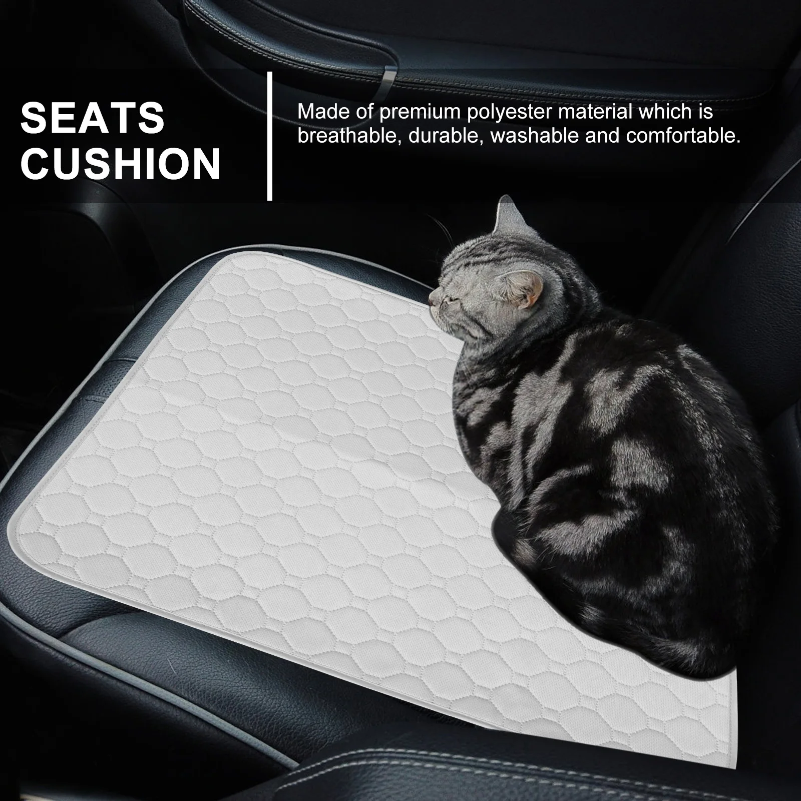 

Waterproof Seat Pad Washable Reusable Absorbent Protector for Menstrual Elderly Incontinence Use on Car Seats Wheelchair