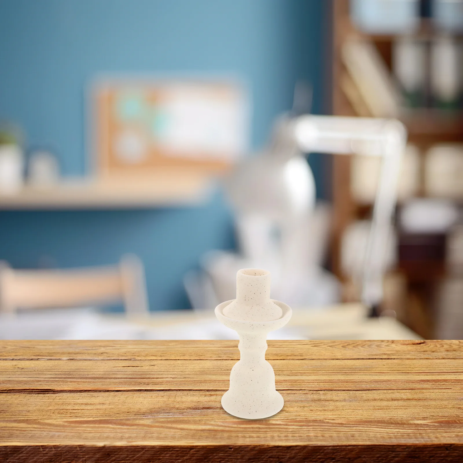 

Modern Ceramic Holder Minimalist Porcelain Taper Stand Desktop Decorative Candlestick Centerpiece for Living Room