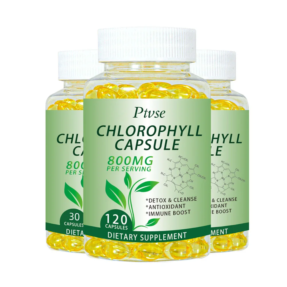 Chlorophyll Capsules Detox Cleanse, Greens Supplements- Chlorophyll Capsules -Ultra High Absorption