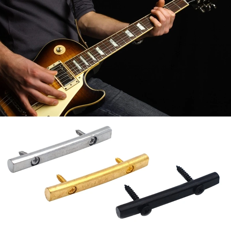 String Tension Bar Strings Retainer for Electric Guitar, Black, Golden Musical Instrument Accessories, 45mm