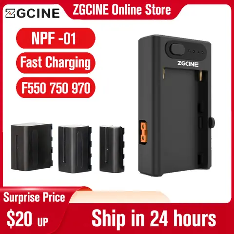ZGCINE NPF 카메라 배터리 고속 충전기, 소니 HVR-HD1000 HVR-HD1000E HVR-V1J 카메라용 NP-F550 NP-F750 NP-F960 F970 배터리