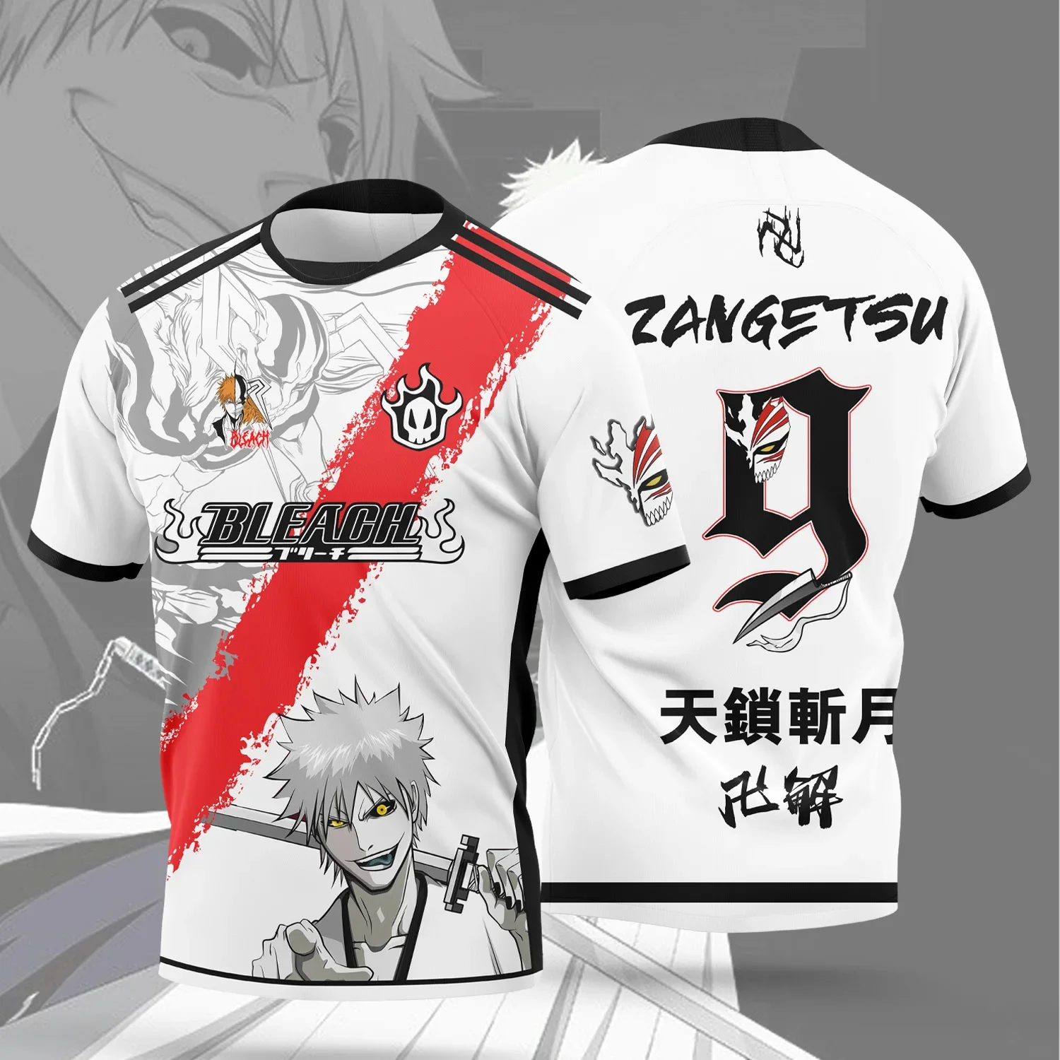 2026 New Arrival: Anime Bleach Jersey - Men's and Women's Casual Sports T-Shirt for Manga Lovers