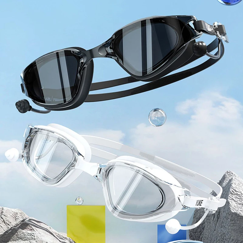 

Waterproof Large Frame Swimming Glasses HD Anti-Fog Men Women Swimming Goggles Diving