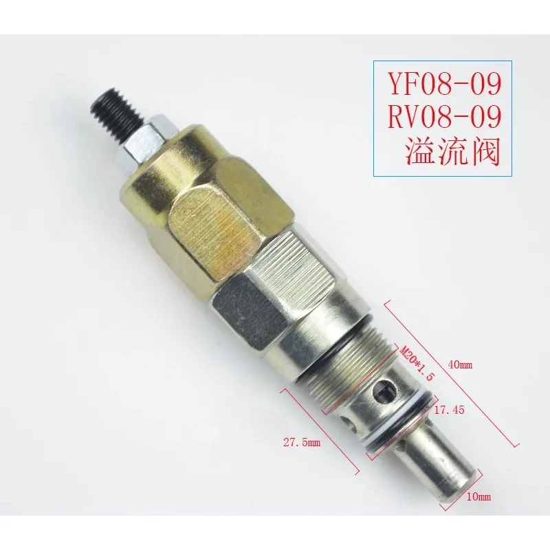 Threaded Cartridge Hydraulic Direct-acting Relief Valve YF08-09 Safety Valve