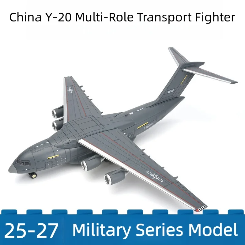 

1/100 Creative Building Blocks China Y-20 Large Long-Range Strategic Military Transport Aircraft Model Toys For Boys Xmas Gifts