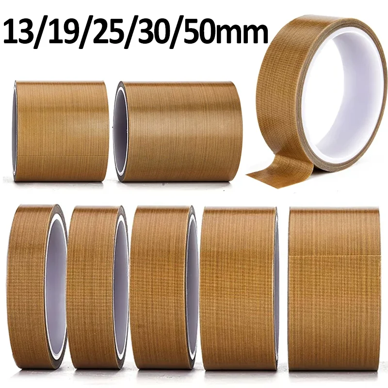 PTFE Coated Fabric Tape High Temperature Heat Resistance Tape Insulation Adhesive Tapes for Vacuum Machine Hand Impulse Sealers