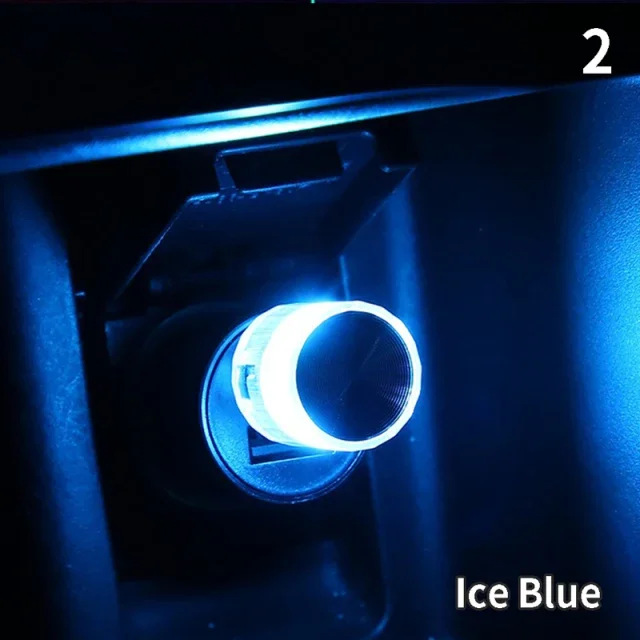 led interior car lights cigarette lighter Led Car Ambient Light USB Cigarette Lighter Auto Interior Atmosphere Lights  Emergency Lighting Holiday Party Decorative Lamp