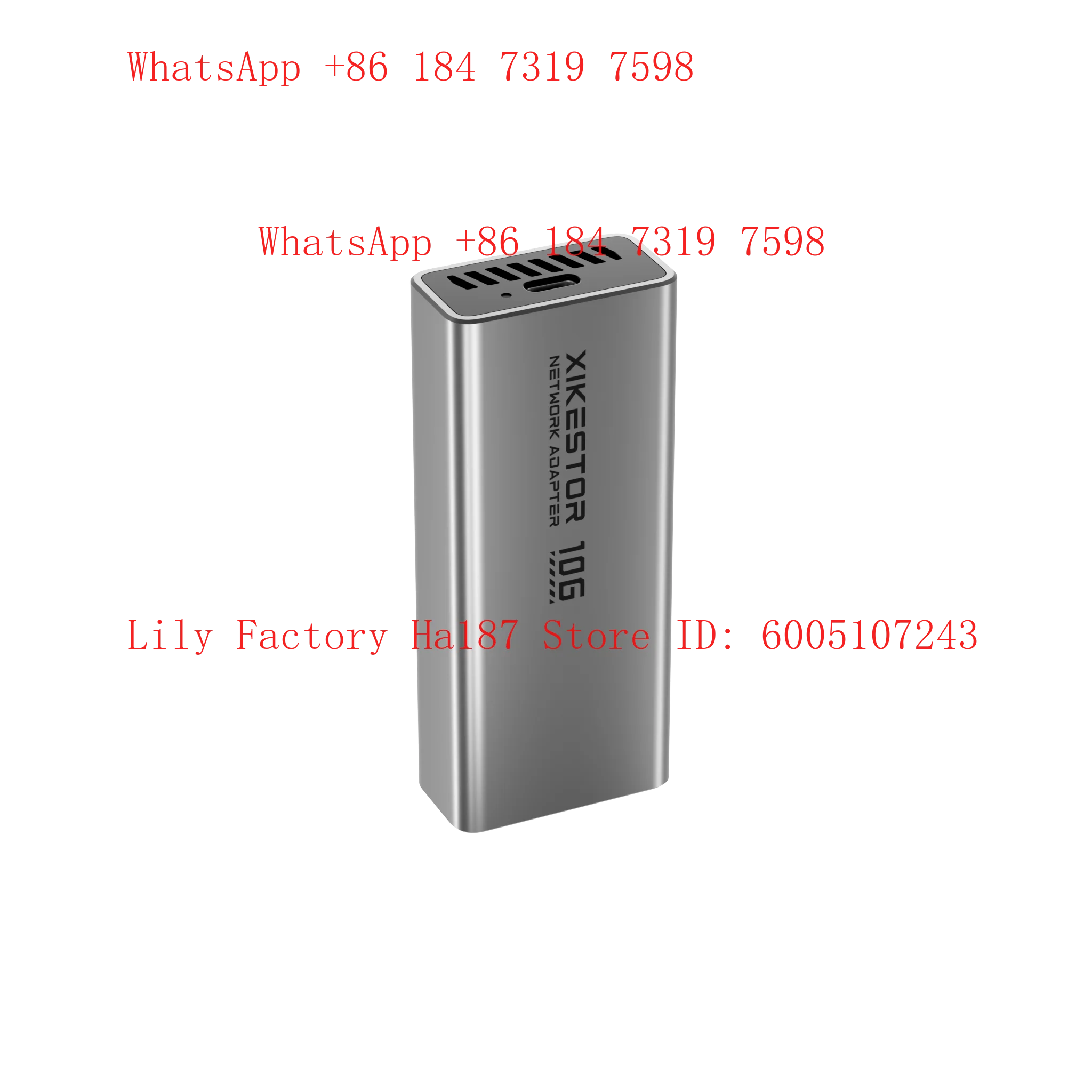 XikeStor Portable USB Network Card RTL8159 Chip USB3.2 & 10GbE RJ45 Ports 10-gigabit External NIC
