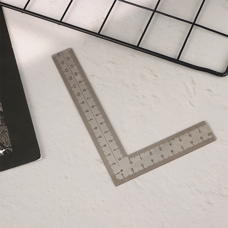 Mini T/L Square Ruler Measuring Layout Tool Stainless Steel Right Angle Ruler 90 Turning Ruler Precision Building Framing Gauge view 4