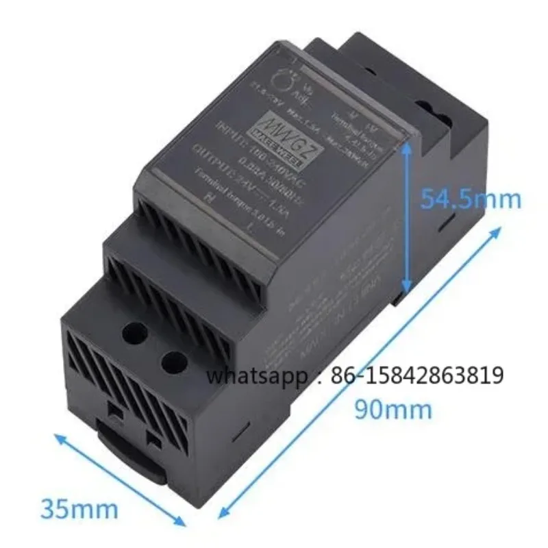 HDR-60 Series HDR-60-5 HDR-60-12 HDR-60-15 HDR-60-24 100-240V AC To DC 5V 12V 15V 24V 48V Single Output DIN Rail Power Supply