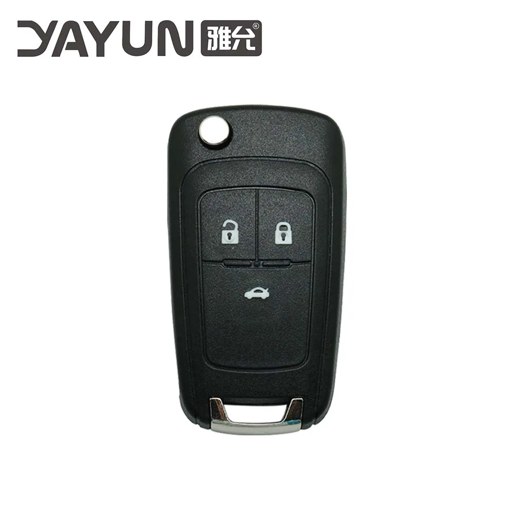 YAYUN AKGMF104 Positron Flex FOB Remote Key CASE Uncut Blade Shell Burglar Alarm 3 Button Control For Chevrolet