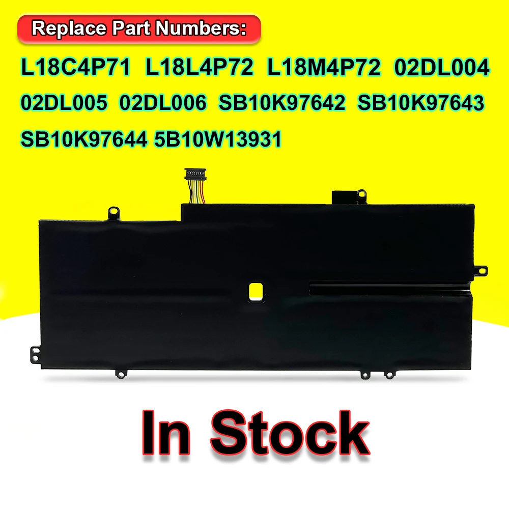15.36V 51Wh L18C4P71 L18L4P71 Laptop Battery For Lenovo ThinkPad X1 Carbon 7th/8th Gen,X1 Yoga 4th/5th Gen Series SB10K97644