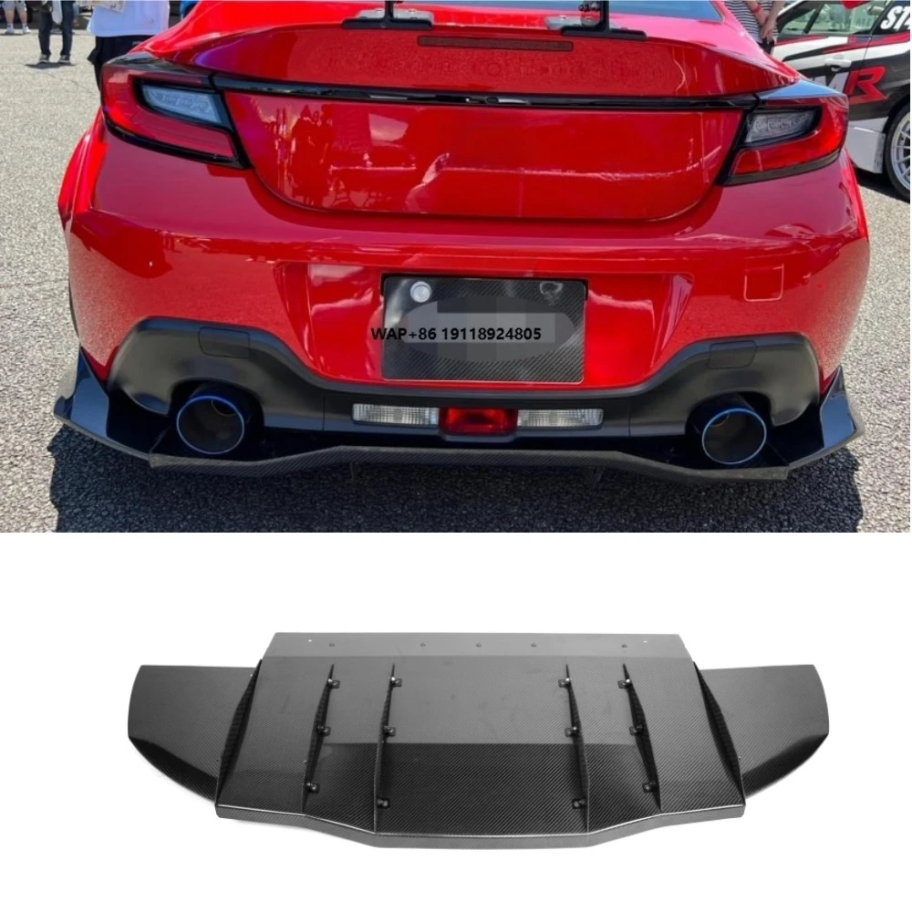 

Real Carbon Fiber Rear Bumper Diffuser For GR86 BRZ2021+ V Style Exterior Accessory Body Kit