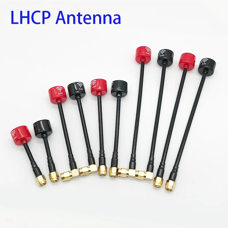 5.8G Lollipop LHCP Antenna High Gain 3Dbi SMA/RPSMA Connector for Caddx VISTA Digital HD DJI Air Unit FPV System Racing Drone