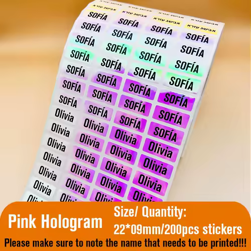 Custom Name Tag Sticker Waterproof Kawaii Stickers Decals Personalized First Name Label for Children School Stationery Bottle - Image 17