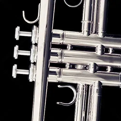 Trumpet Ties Mens Jazz Tie Music Neckties Cool Musical Instrument Pattern Tie Print One Size